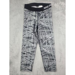 Nike Pro legging Womens Small Cool Tracer Training Capris Pants Abstract Print